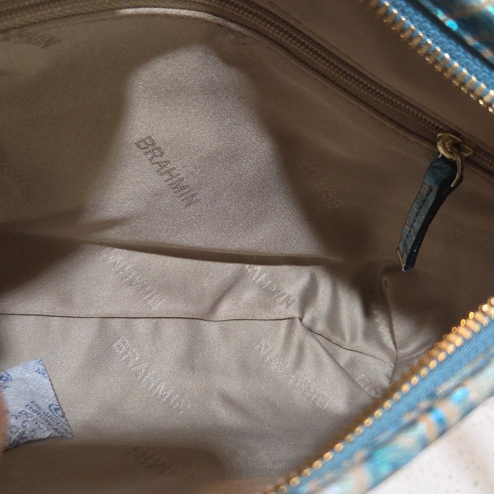 💙🔹️Brahmin 🔹️Blue Serenity  Sonic Lorelei  Genuine Leather  Shoulder Bag - Picture 9 of 13